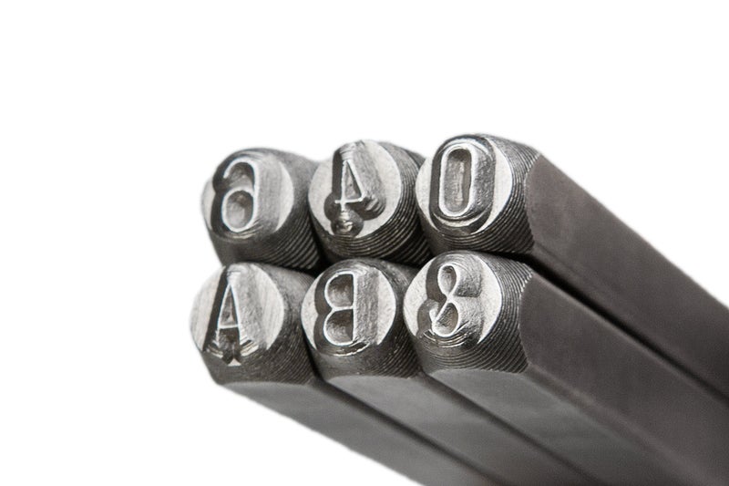 HimaPro Letter and Number Stamp Set 36pcs 40Cr Alloy Steel Metal Stamp Number & Letter Punch Set in a Wooden case (3mm 1/8 Inch) - Image 2